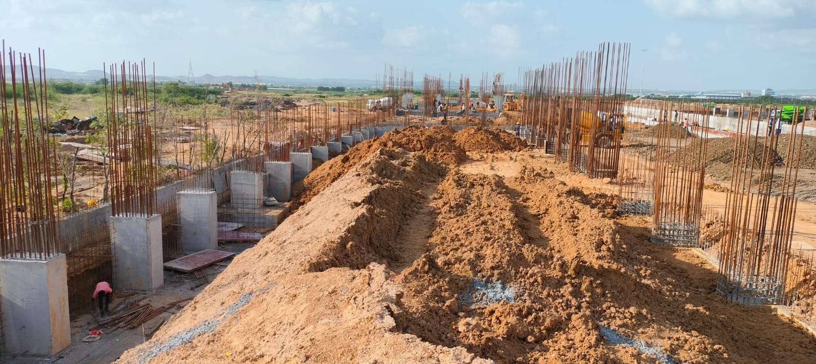 BKT-2 NEW LAND PROJECT - Boundary Wall Construction 1